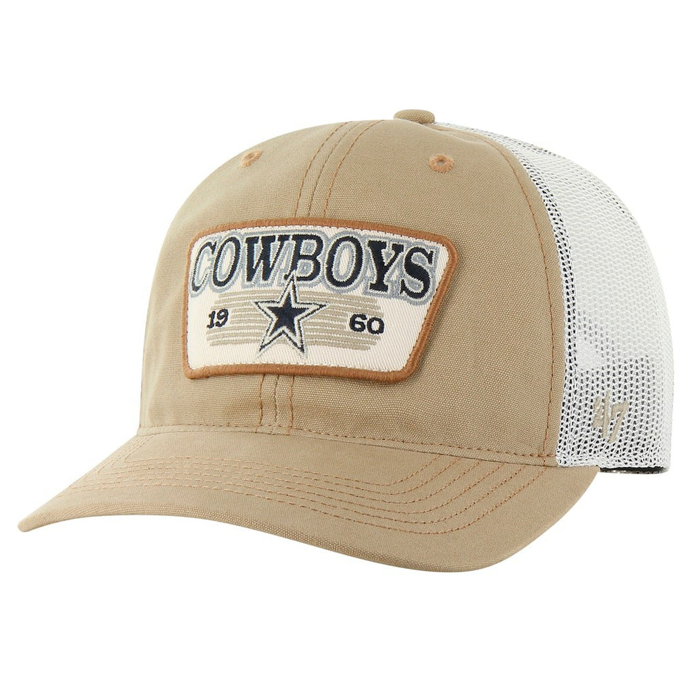 Dallas Cowboys '47 Ridgewood Trucker Adjustable Hat Khaki | 47 brand