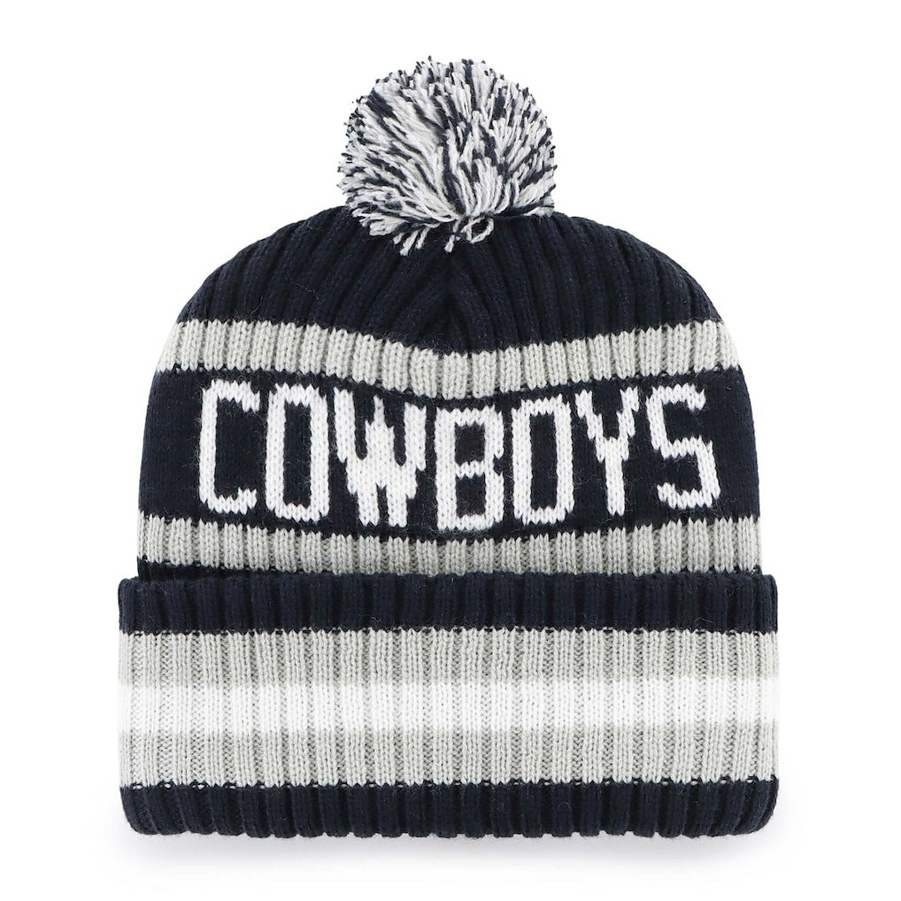Dallas Cowboys '47 Bering Cuffed Knit Hat with Pom Navy | 47 brand