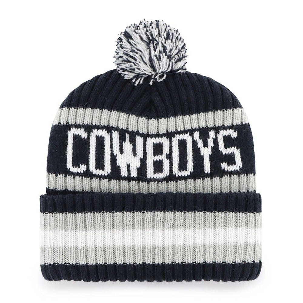 Dallas Cowboys '47 Bering Cuffed Knit Hat with Pom Navy | 47 brand