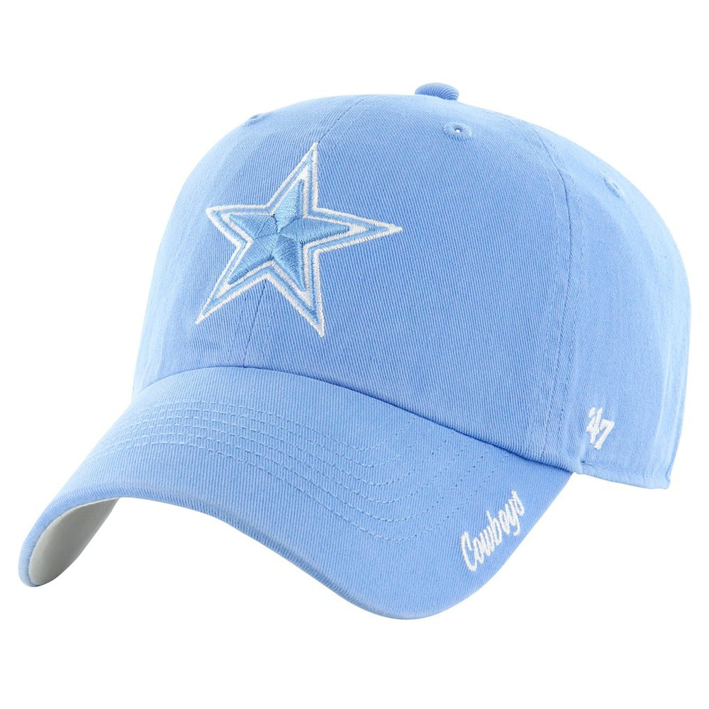 Dallas Cowboys '47 Women's Luminance Cheer Clean Up Adjustable Hat Blue | 47 brand