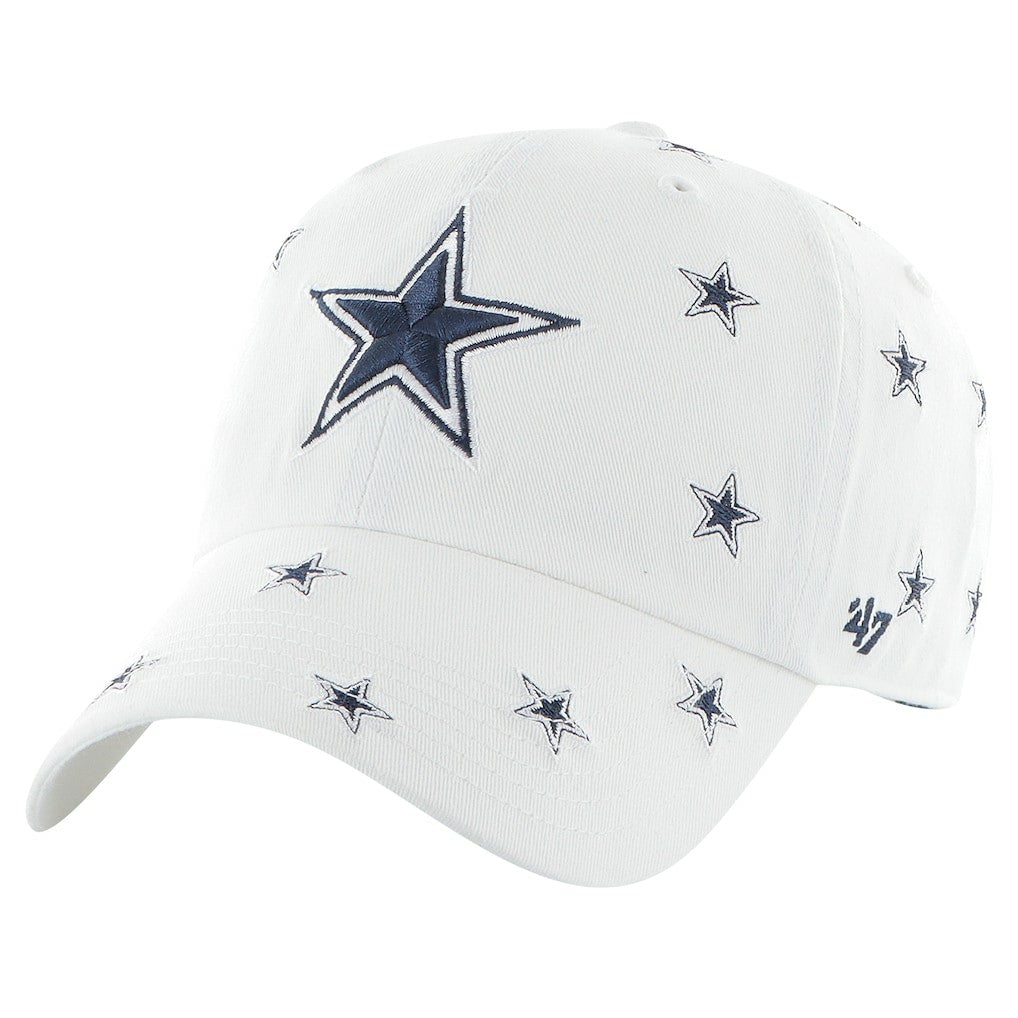 Dallas Cowboys '47 Women's Confetti Clean Up Adjustable Hat White | 47 brand