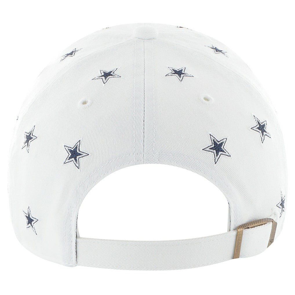 Dallas Cowboys '47 Women's Confetti Clean Up Adjustable Hat White | 47 brand