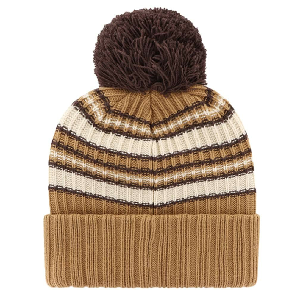 Dallas Cowboys '47 Women's Espresso Cuffed Knit Hat with Pom Brown | 47 brand