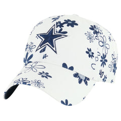 Dallas Cowboys '47 Girls Youth Daisy Delight Clean Up Adjustable Hat White | 47 brand