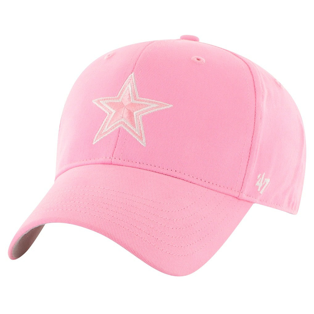 Dallas Cowboys '47 Girls Youth Rose MVP Adjustable Hat Pink | 47 brand