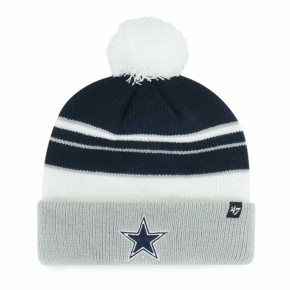 Dallas Cowboys '47 Youth Peewee Cuffed Knit Hat with Pom Navy | 47 brand