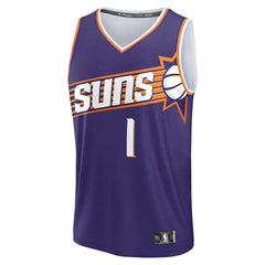 Devin Booker Phoenix Suns Youth Fast Break Player Jersey Icon Editi- Purple - NBA