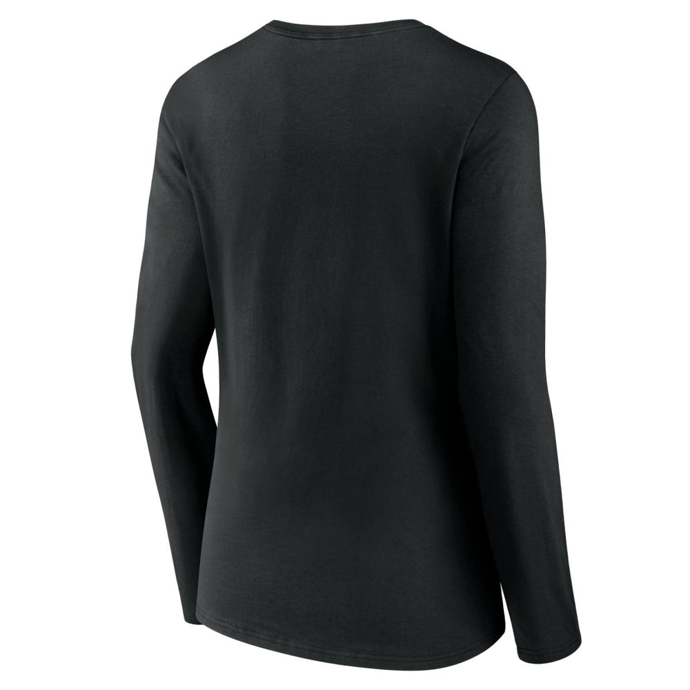 Detroit Lions Women's Victory Arch V-Neck Long Sleeve T-Shirt Black | NFL