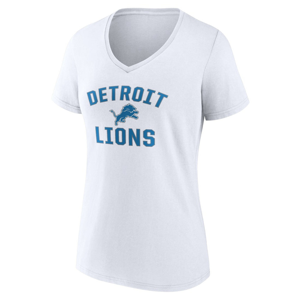 Detroit Lions Women's Victory Arch V-Neck T-Shirt White | NFL