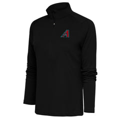 Arizona Diamondbacks Antigua Women's  Tribute Half-Zip Pullover Top – Black Pullover - MLB