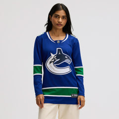 Vancouver Canucks Fanatics Women's Premier Breakaway Jersey - Blue - NHL