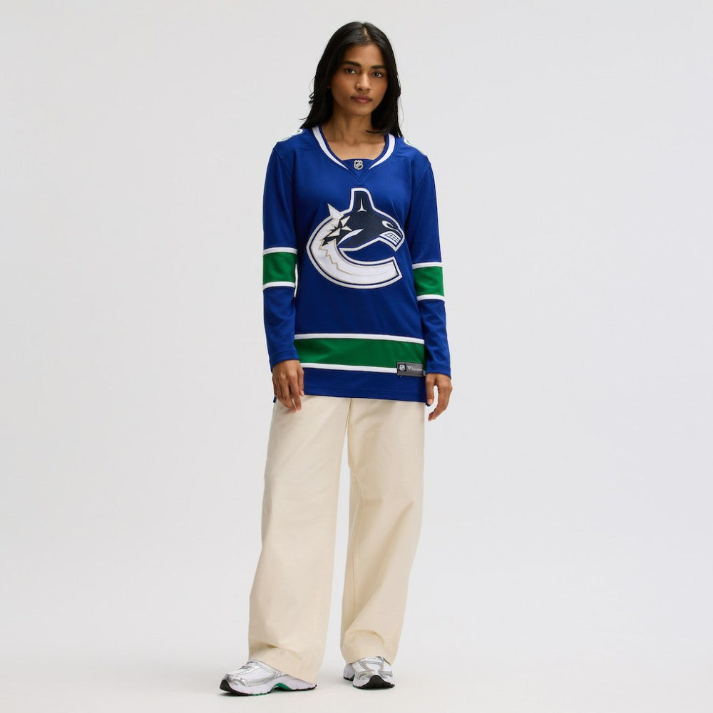 Vancouver Canucks Fanatics Women's Premier Breakaway Jersey - Blue - NHL