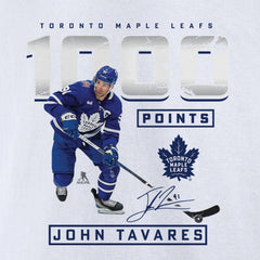 John Tavares Toronto Maple Leafs 1,000 Career Points T-Shirt - White - NHL