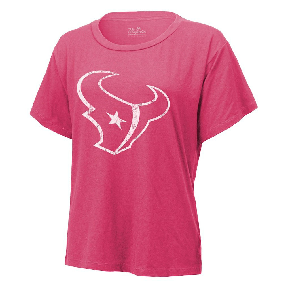 C.J. Stroud Houston Texans Majestic Threads Women's Name & Number T-Shirt Pink | NFL