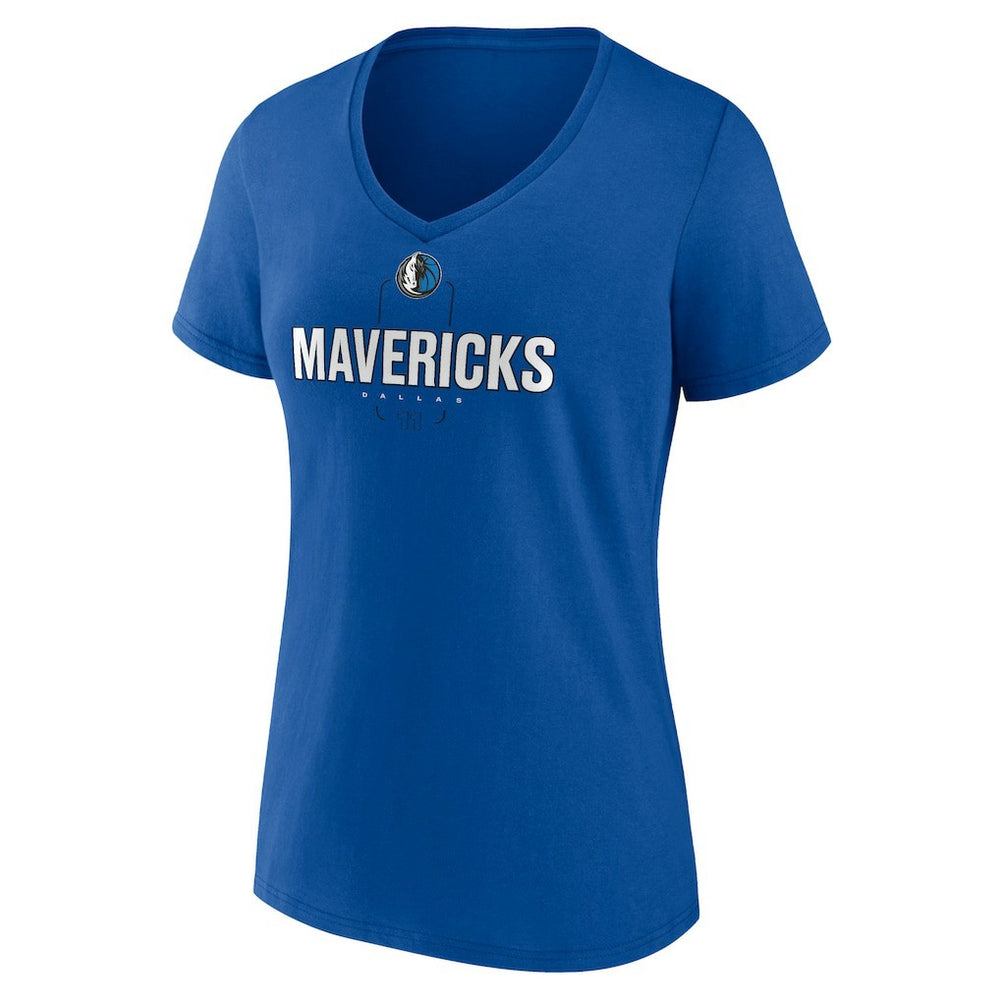 Kyrie Irving Dallas Mavericks Women's Behind The Back Name & Number V-Neck T-Shirt Blue - NBA