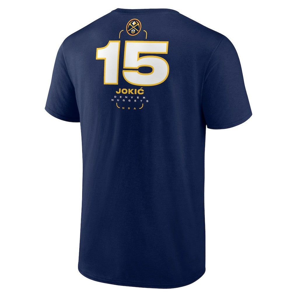 Nikola Jokic Denver Nuggets Behind The Back Name & Number T-Shirt Navy - NBA