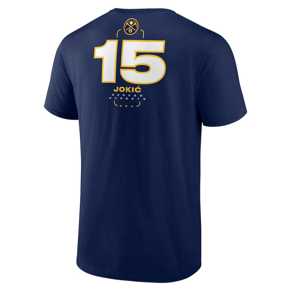 Nikola Jokic Denver Nuggets Behind The Back Name & Number T-Shirt Navy - NBA