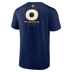 Tyrese Haliburton Indiana Pacers Behind The Back Name & Number T-Shirt Navy - NBA