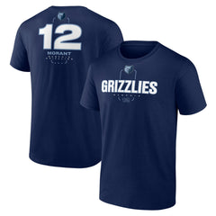 Ja Morant Memphis Grizzlies Behind The Back Name & Number T-Shirt Navy - NBA