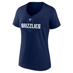 Ja Morant Memphis Grizzlies Women's Behind The Back Name & Number V-Neck T-Shirt Navy - NBA