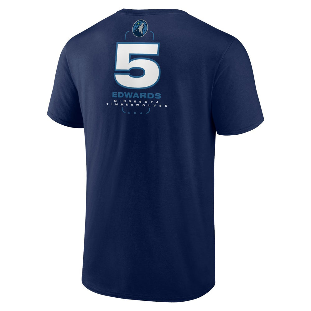 Anthony Edwards Minnesota Timberwolves Behind The Back Name & Number T-Shirt Navy - NBA