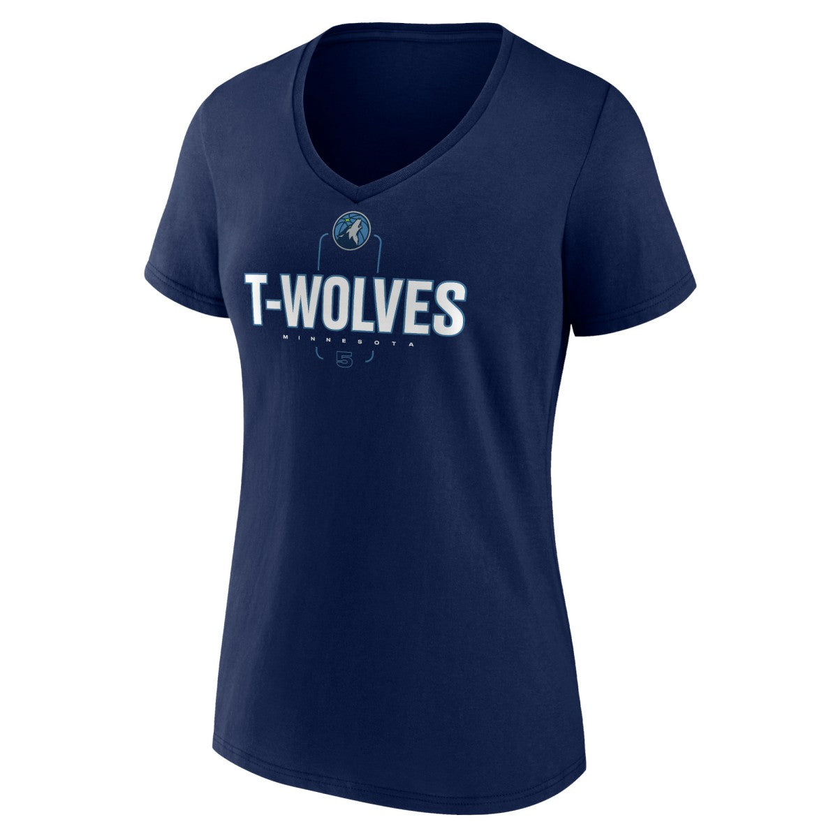 Anthony Edwards Minnesota Timberwolves Women's Behind The Back Name & Number V-Neck T-Shirt Navy - NBA