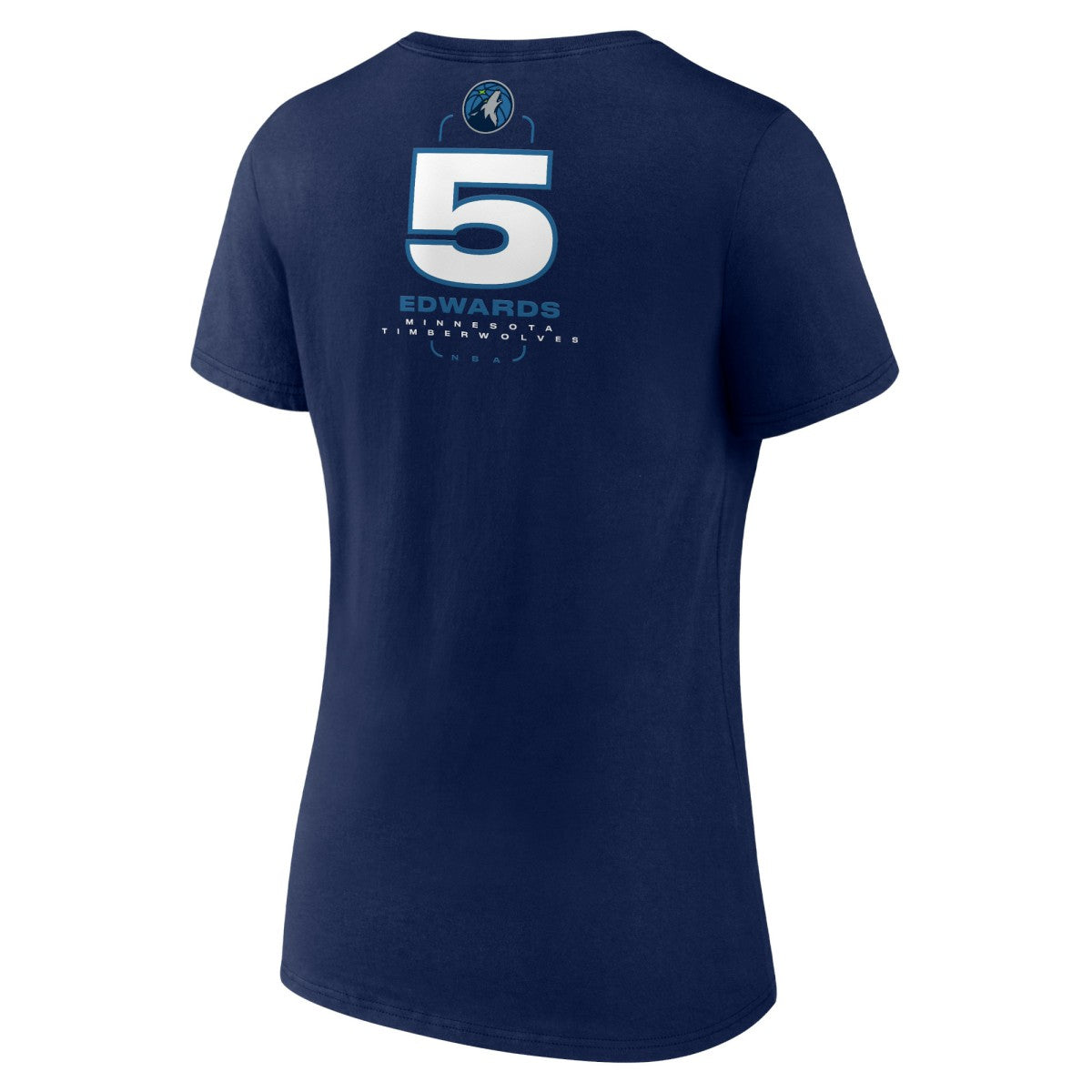 Anthony Edwards Minnesota Timberwolves Women's Behind The Back Name & Number V-Neck T-Shirt Navy - NBA