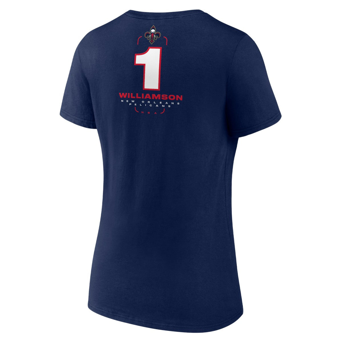 Zion Williamson New Orleans Pelicans Women's Behind The Back Name & Number V-Neck T-Shirt Navy - NBA
