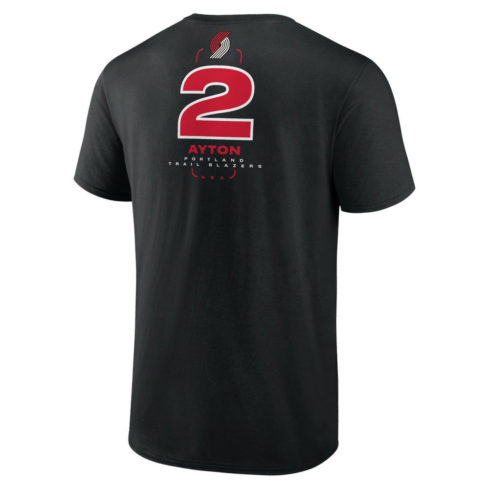 Deandre Ayton Portland Trail Blazers Behind The Back Name & Number T-Shirt Black - NBA