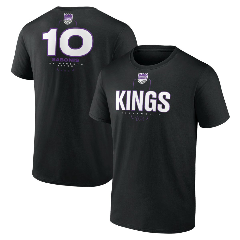 Domantas Sabonis Sacramento Kings Behind The Back Name & Number T-Shirt Black - NBA