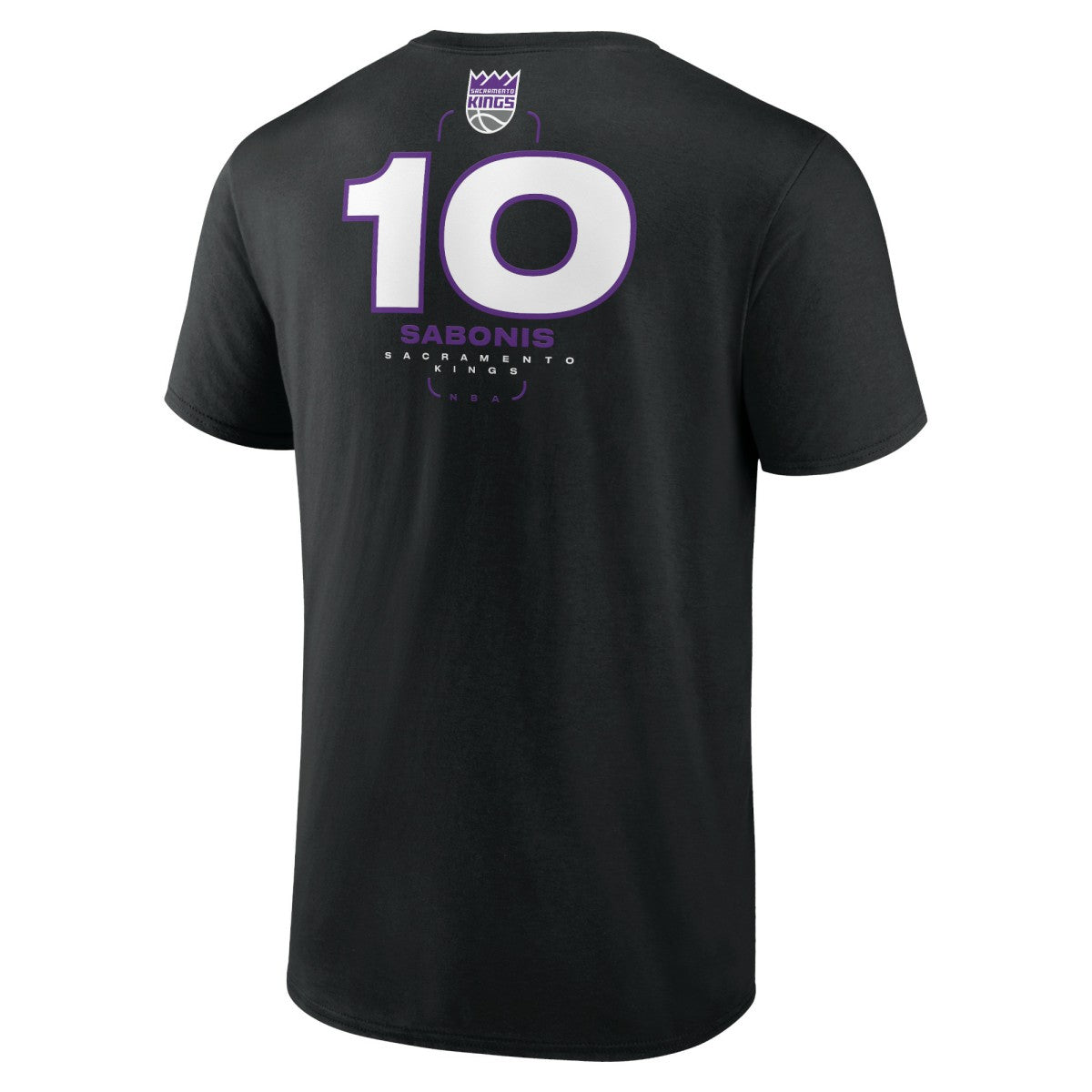 Domantas Sabonis Sacramento Kings Behind The Back Name & Number T-Shirt Black - NBA