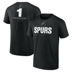 Victor Wembanyama San Antonio Spurs Behind The Back Name & Number T-Shirt Black - NBA