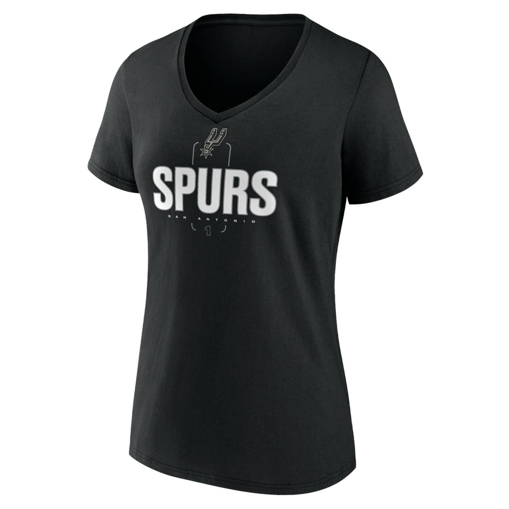 Victor Wembanyama San Antonio Spurs Women's Behind The Back Name & Number V-Neck T-Shirt Black - NBA