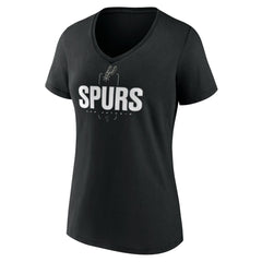 Victor Wembanyama San Antonio Spurs Women's Behind The Back Name & Number V-Neck T-Shirt Black - NBA