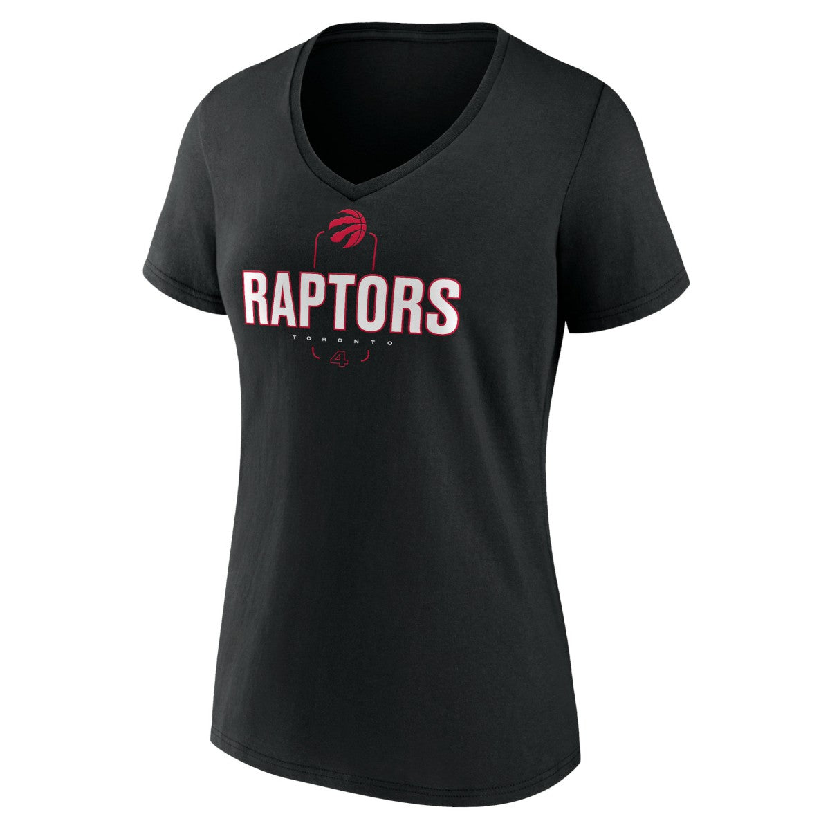 Scottie Barnes Toronto Raptors Women's Behind The Back Name & Number V-Neck T-Shirt Black - NBA