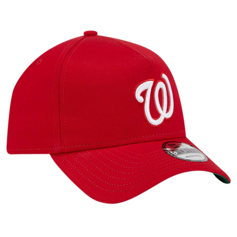 Washington Nationals New Era Team Color A-Frame 9FORTY Adjustable Hat - MLB
