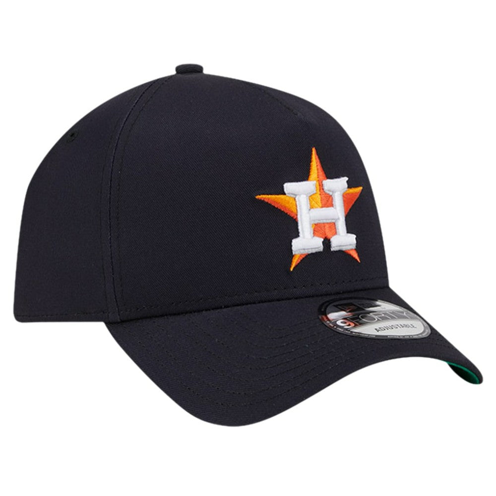 Houston Astros New Era Team Color A-Frame 9FORTY Adjustable Hat - MLB