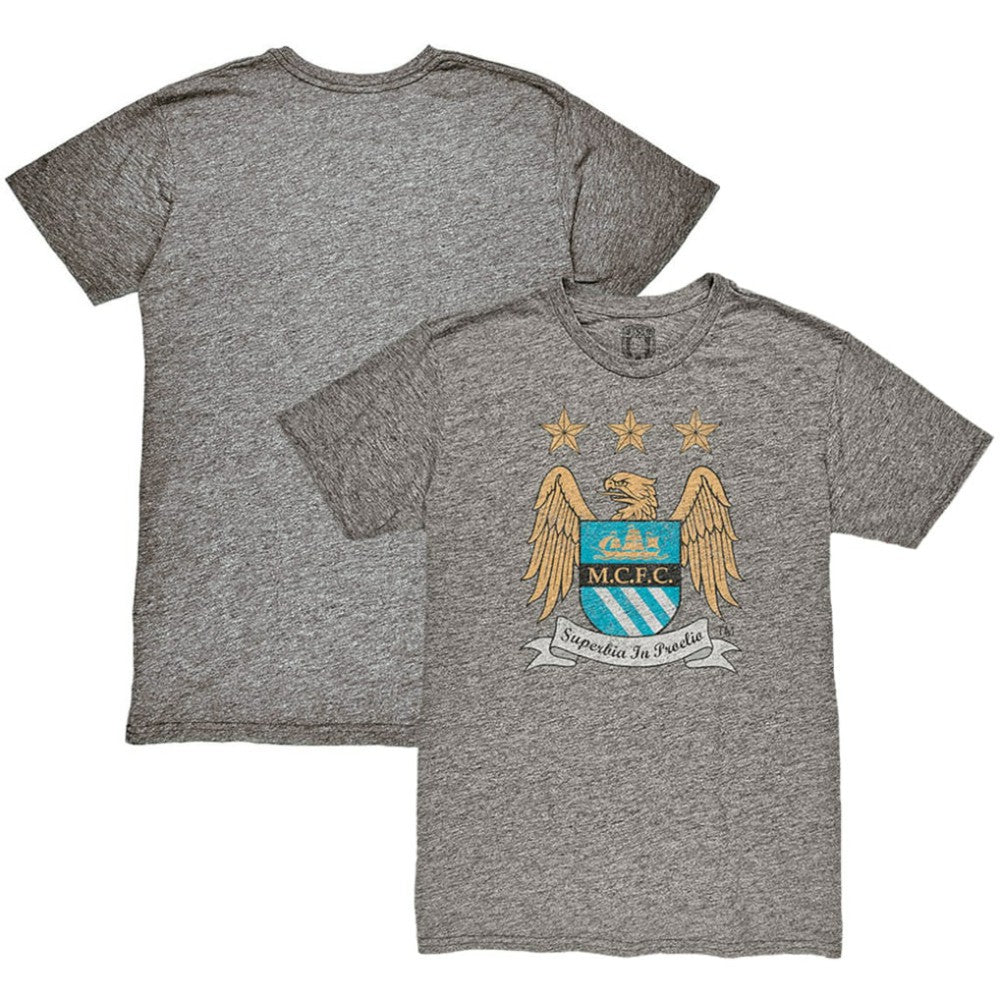 Manchester City 1863FC Retro Crest T-Shirt Heather Gray - FIFA World CUP