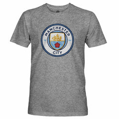 Manchester City 1863FC Tri-Blend Color Crest T-Shirt Heather Gray - FIFA World CUP