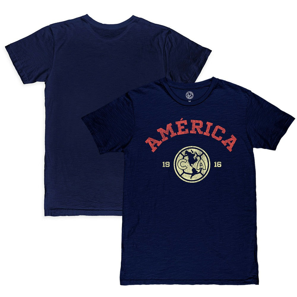 Club America 1863FC Established Slub T-Shirt Navy - FIFA World CUP