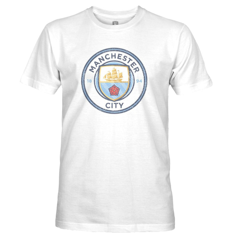 Manchester City 1863FC Color Crest Slub T-Shirt White - FIFA World CUP