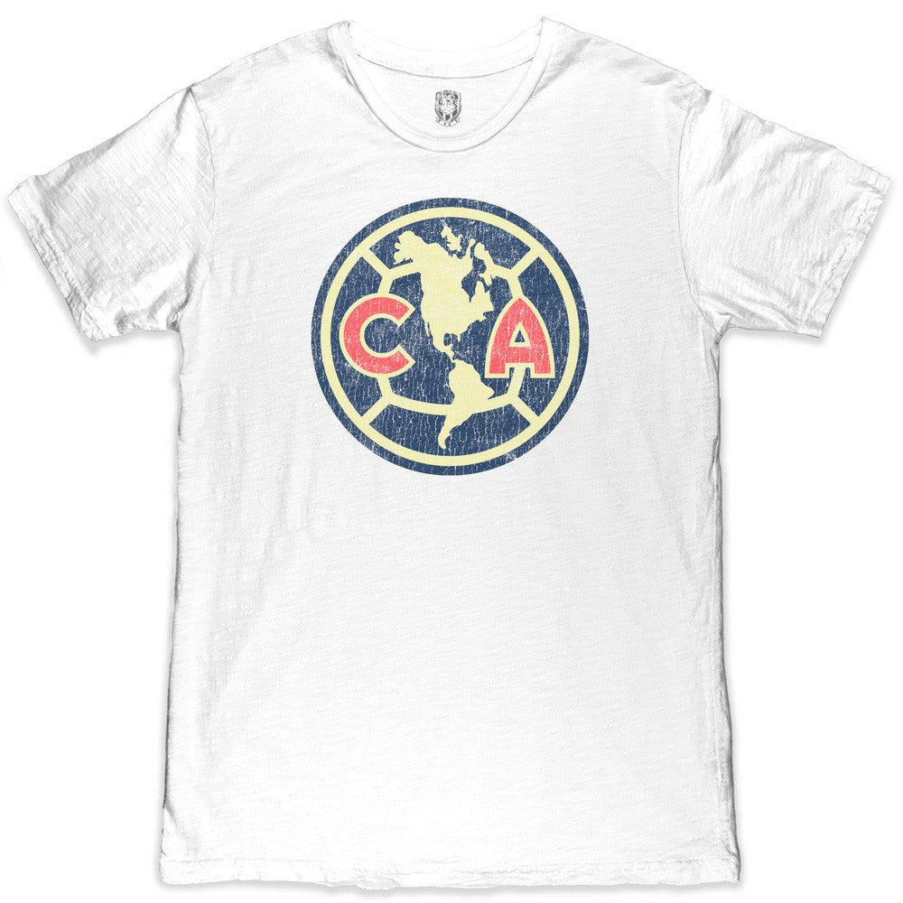 Club America 1863FC Color Crest Slub T-Shirt White - FIFA World CUP