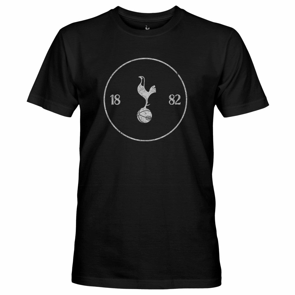 Tottenham Hotspur 1863FC Mono Crest Slub T-Shirt Black - FIFA World CUP