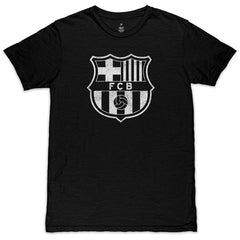Barcelona 1863FC Mono Crest Slub T-Shirt Black - FIFA World CUP