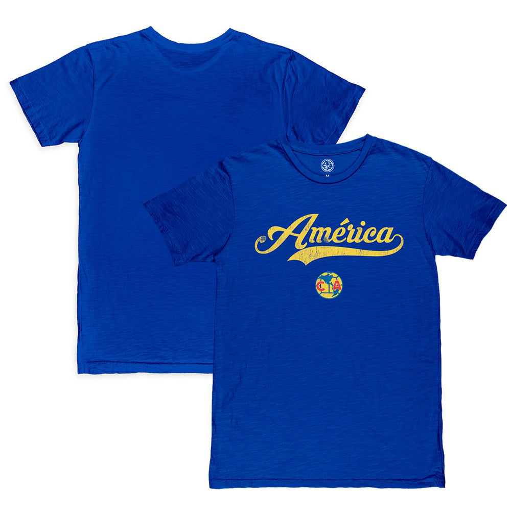 Club America 1863FC Script Slub T-Shirt Royal - FIFA World CUP
