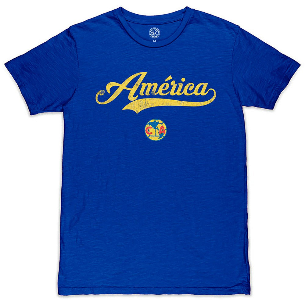 Club America 1863FC Script Slub T-Shirt Royal - FIFA World CUP