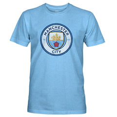 Manchester City 1863FC Color Crest Twisted Tri-Blend Slub T-Shirt Sky Blue - FIFA World CUP