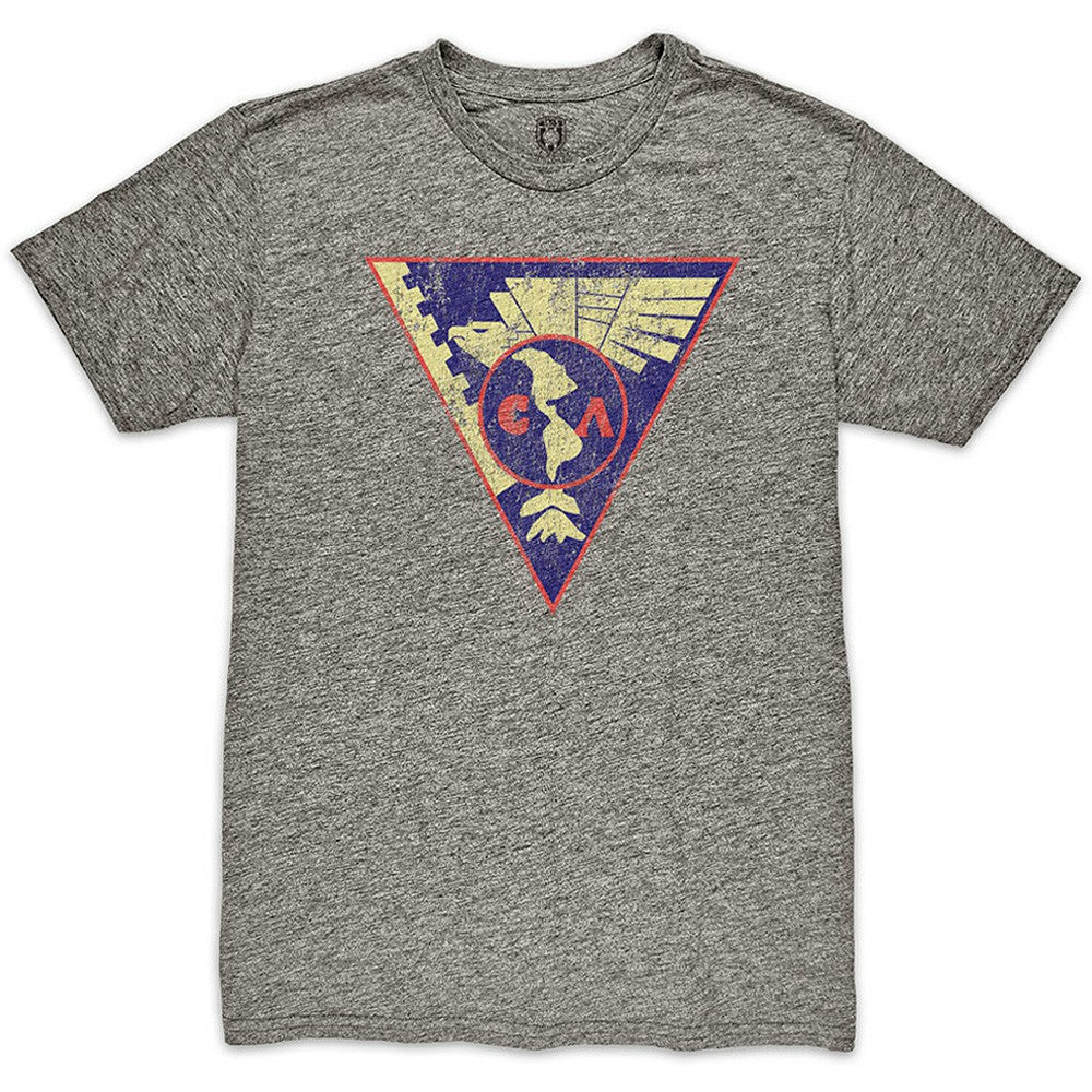 Club America 1863FC Retro Crest Twisted Tri-Blend Slub T-Shirt Heather Gray - FIFA World CUP