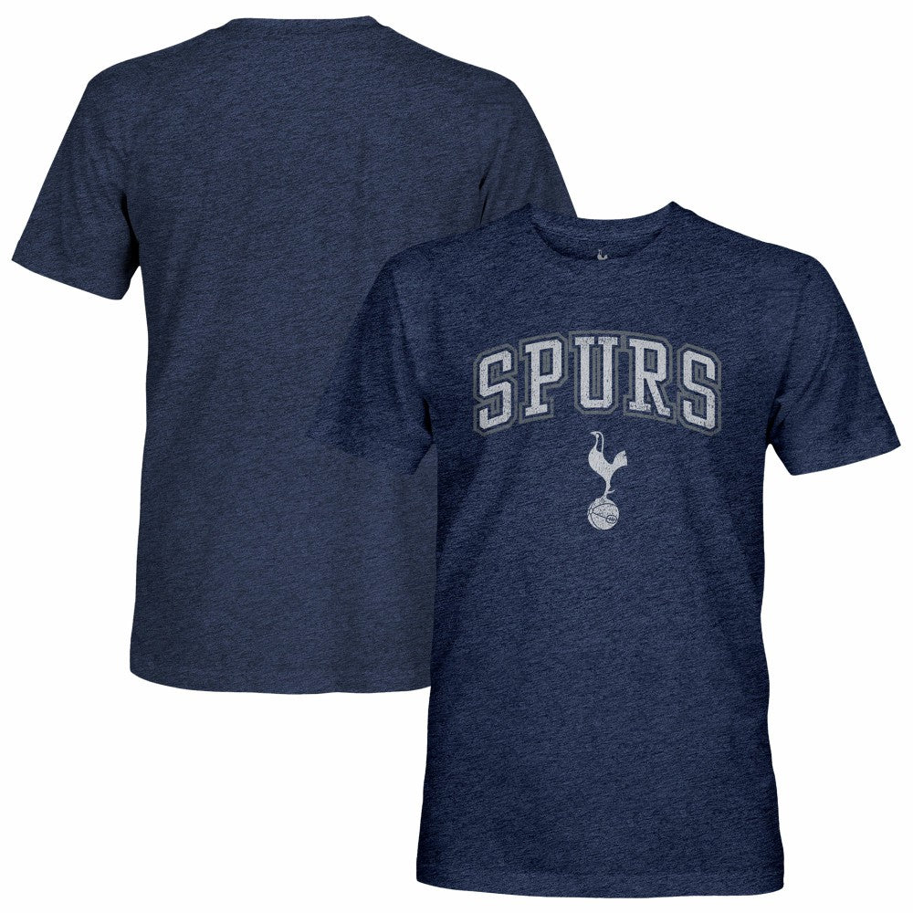 Tottenham Hotspur 1863FC Wordmark Twisted Tri-Blend Slub T-Shirt Heather Navy - FIFA World CUP