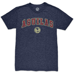 Club America 1863FC Wordmark Twisted Tri-Blend Slub T-Shirt Heather Navy - FIFA World CUP